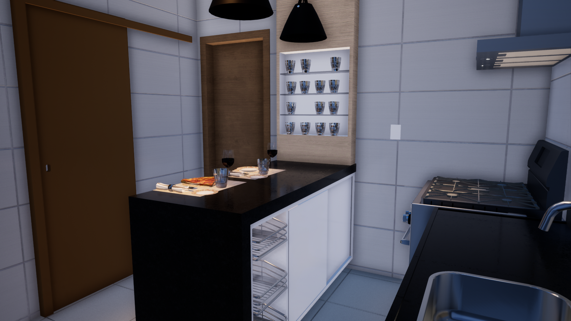 Cozinha do apartamento