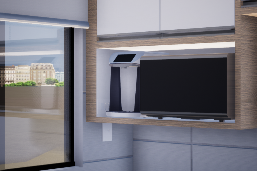 Cozinha do apartamento