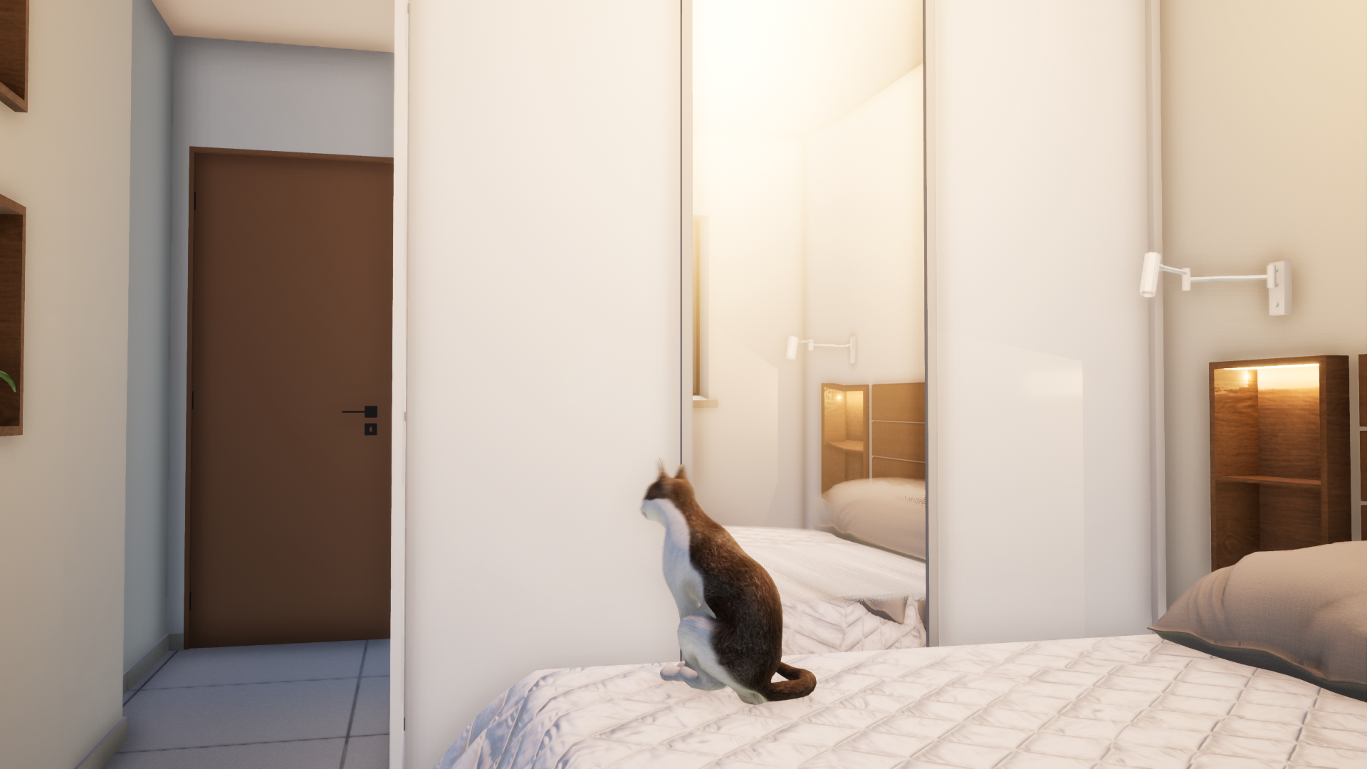 Interior da casa de campo