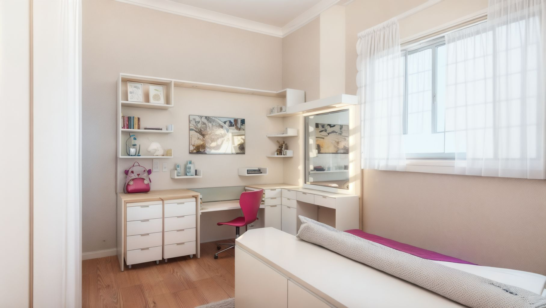 Vista do dormitório infantil