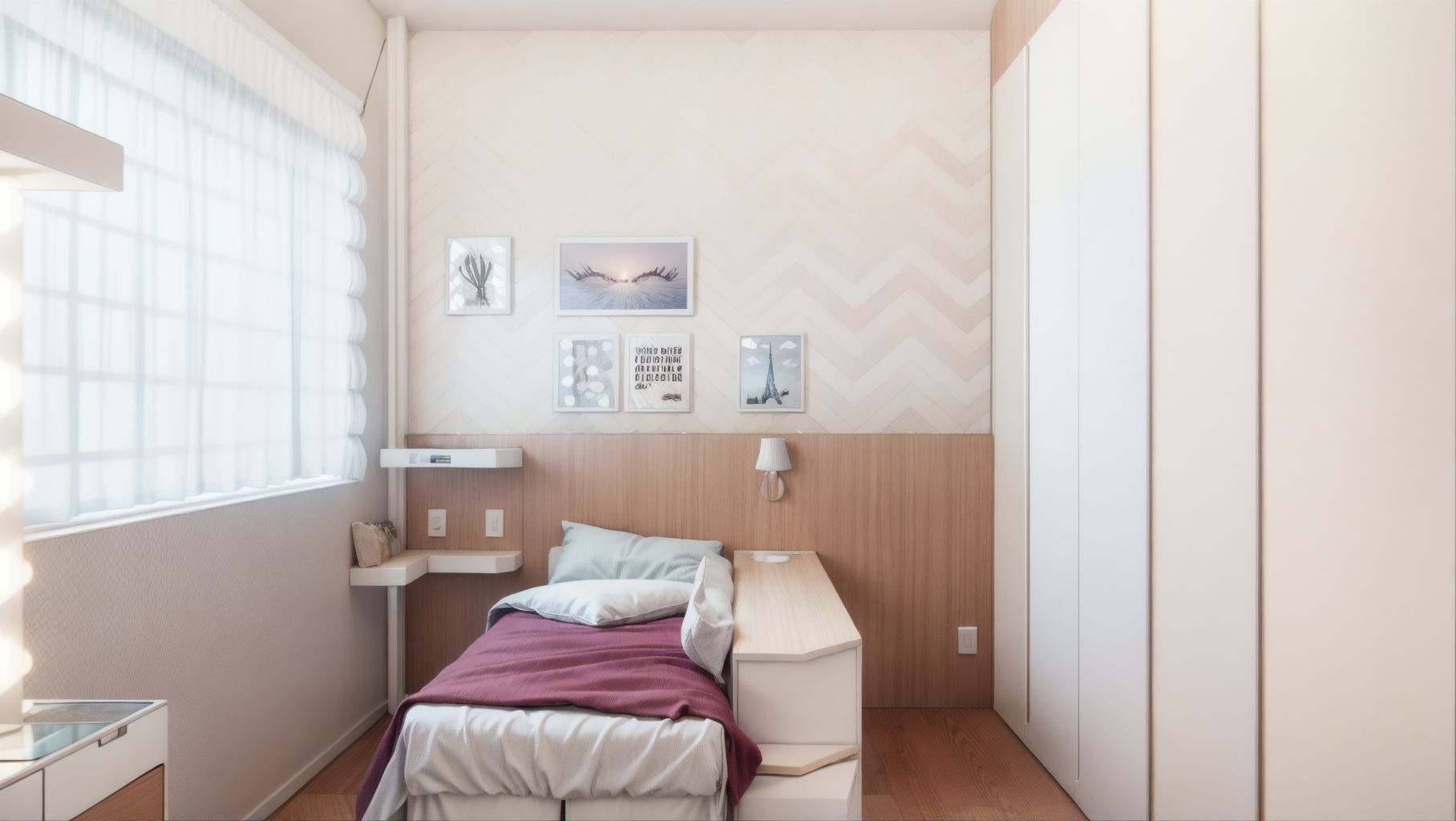 Vista do dormitório infantil