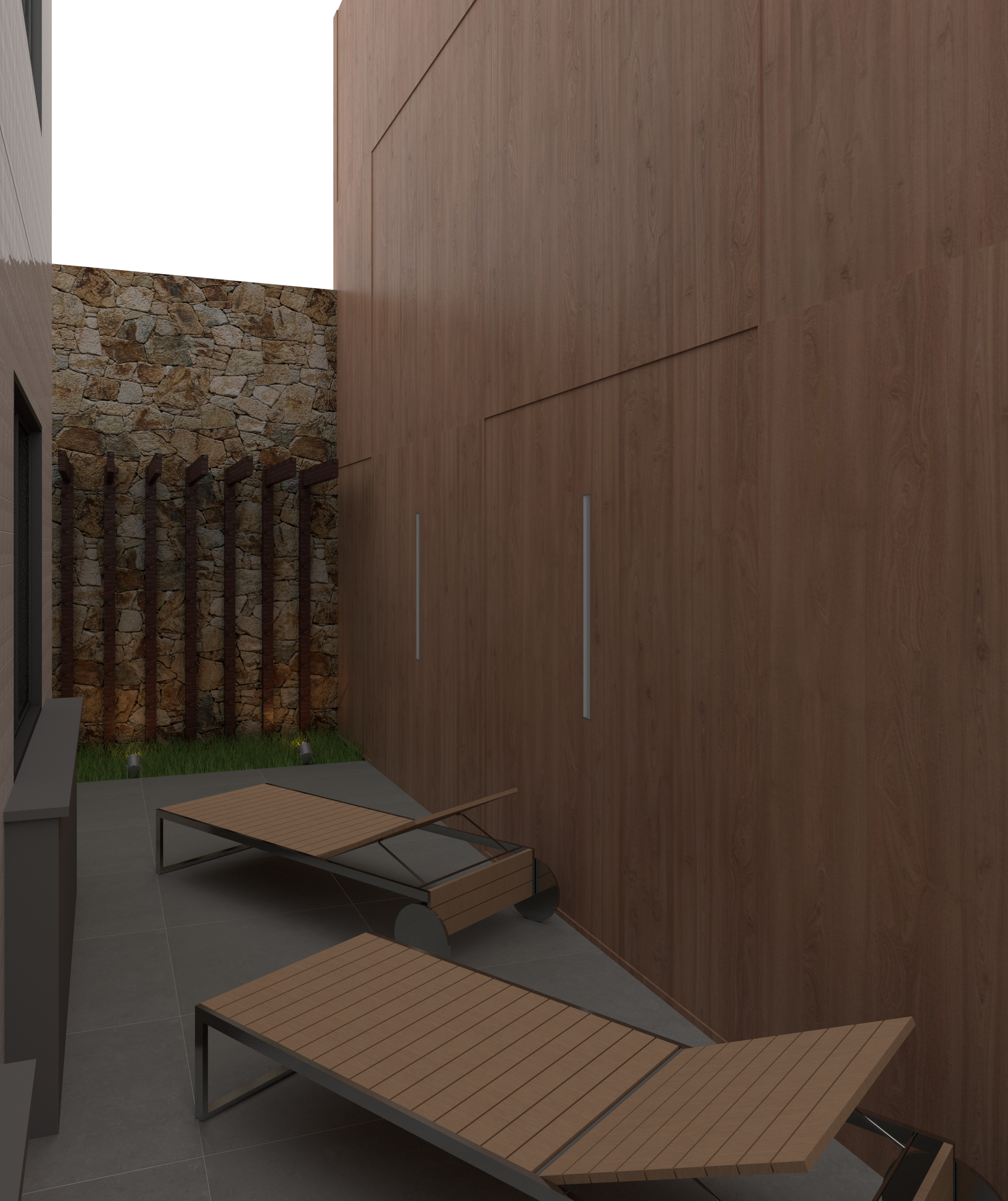 Vista da área externa