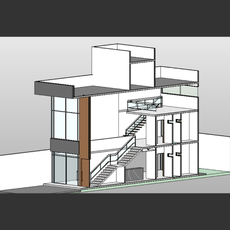 Outra vista do galpão comercial